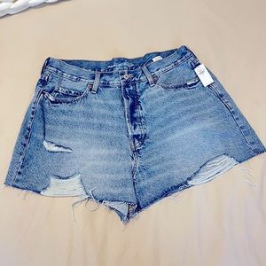 Sky-Hi A-Line Distressed Shorts Old Navy